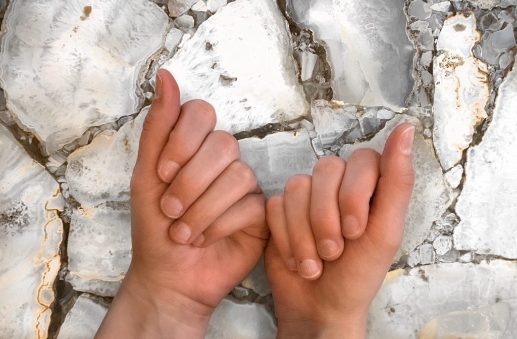 Natural nails before fake nails are applied